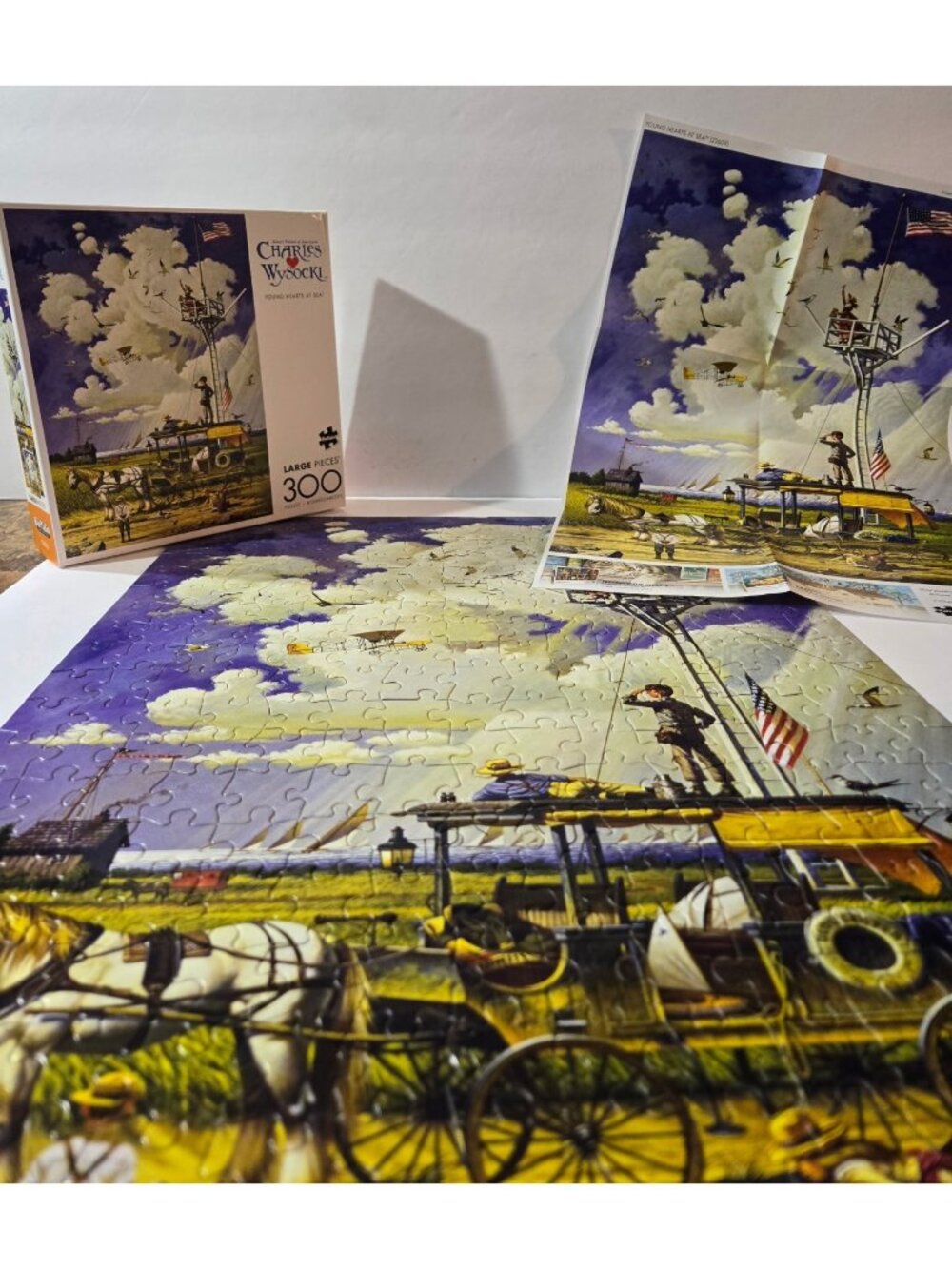 Buffalo Charles Wysocki YOUNG HEARTS AT SEA Jigsaw Puzzle 300 large pcs COMPLETE